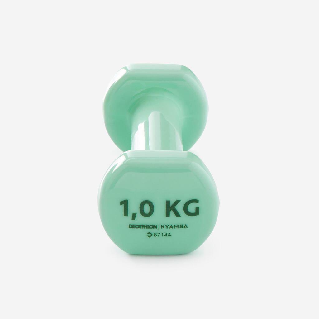 PAIRE D'HALTÈRES FITNESS 2*1 KG - VERT